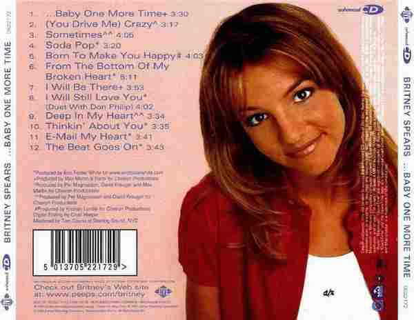 BritneySpears《...BabyOneMoreTime》德国银圈版,美首版2CD[WAV整轨]