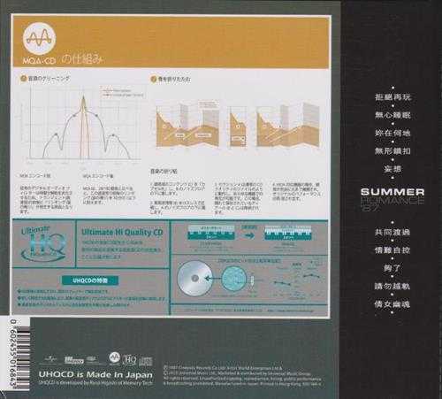 张国荣《SummerRomance87》头版限量编号MQA-UHQ[低速原抓WAV+CUE]