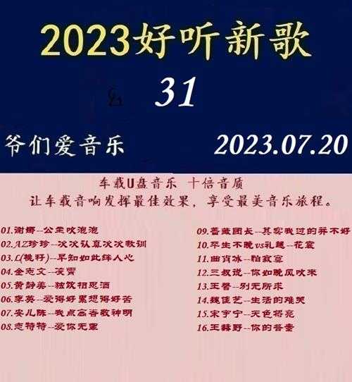 群星《2023好听新歌31》十倍音质WAV分轨