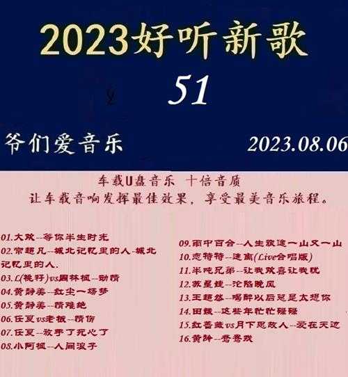 群星《2023好听新歌51》十倍音质WAV分轨